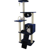 71" Classic Cat Tree in Navy Blue