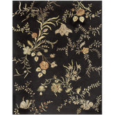 Magnolia Black Rug