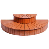 58" Two Tier Step Sunburst Semi-Circle