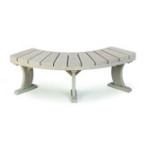 Redwood Curved Picnic Bench