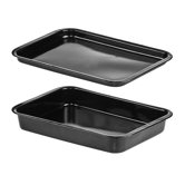 2 Piece Enamel Roasting / Baking Tray Set