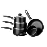 5 Piece Cookware Set with Glass Lid