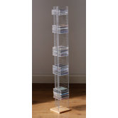 Floorstanding CD Rack with Light Wood Base