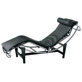 Lounger Chair with Chrome Frame