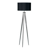 Tripod Floor Lamp in Satin Nickel