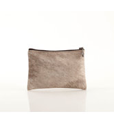 Cowhide Zip in Brown