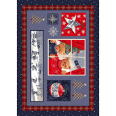 Winter Seasonal Holiday Christmas Cuddles Novelty Rug
