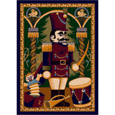 Winter Seasonal Nutcracker Novelty Rug