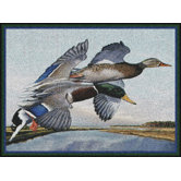Eddie LeRoy Flying Mallards Novelty Rug