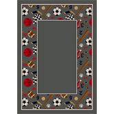Design Center Good Sport Lapis Novelty Rug