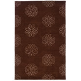 Silhouette Rust Rug
