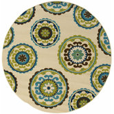 Caspian Ivory/Green Rug