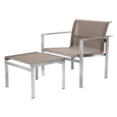 Ec-Inoks Lounge Chair and Ottoman