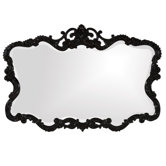 Lacquered Talida Mirror in Glossy Black