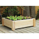 Cedar Square 12.5" Raised Container Garden