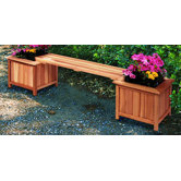 Cedar Planter Bench