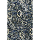 Waverly Blue Paisley Rug