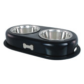 Double Dog Bowl in Black