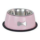 Single Dog Bowl in Pink