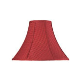 Woven Bell Lamp Shade in Red