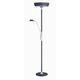 Torch Reading Combo Lamp in Black/Chrome