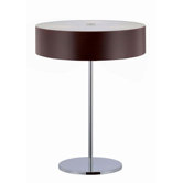 Table Lamp in Chrome/Dark Walnut