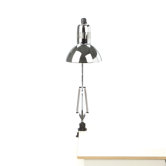 Swing Arm  Reading Lamp with Clamp in Chrome