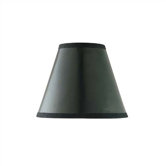 Bell Paper Shade in Black w/ Gold Liner