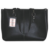 Madison Tote, Genuine Leather, 15 7/8w x 5d x 12 3/8h, Black
