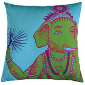 Bazaar 22" x 22" Pillow in Turquoise