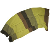 Alpaca Baby Alpaca Stripe Throw in Green