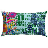 Mexico Cotton Eagle Print Pillow