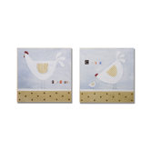 Box Art - Chicken & Rooster  Box Art - 12" X 24" (Set of 2)