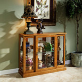 Keepsakes Console Curio Cabinet