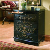 Artistic Expression Hand-Painted 4 Drawer Accent Chest