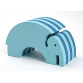 Tumbling Elephant in Turquoise