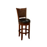 Barletto Stool in Suede with Ebony Leather