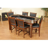 Burlington 3 in 1 Counter Height Set in Suede