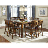 Delphina 9 Piece Counter Height Dining Set