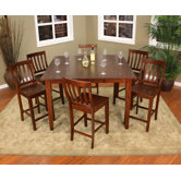 Este 7 Piece Counter Height Dining Set