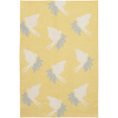 Flat-weave Dhurrie Corn/Cream Swallows Rug