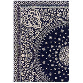 Tufted Pile Indigo/Cream Souk Rug