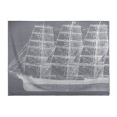 Maritime Throw Blanket in Charcoal