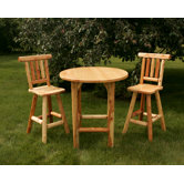 3 Piece Bar Height Bistro Set