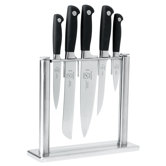 Genesis 6 Piece Forged Knife Glass Block Set