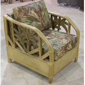 Cancun Palm Lounge Chair with Cushion