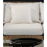 Seagrass Armless Sectional Chair with Cushions