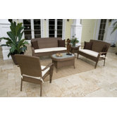 Grenada Patio 5 Piece Lounge Seating Group