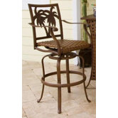 Coco Palm Patio 30" Swivel Barstool