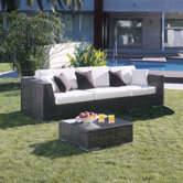 Soho 3 Piece Deep Seating Group with Cushions